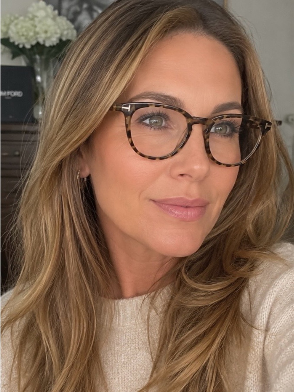 Tom Ford Tortoiseshell Round Glasses - Brown